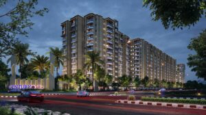 Century One residential building by Turban Builders in Jaipur featuring contemporary architecture, premium elevation design, and landscaped surroundings.
